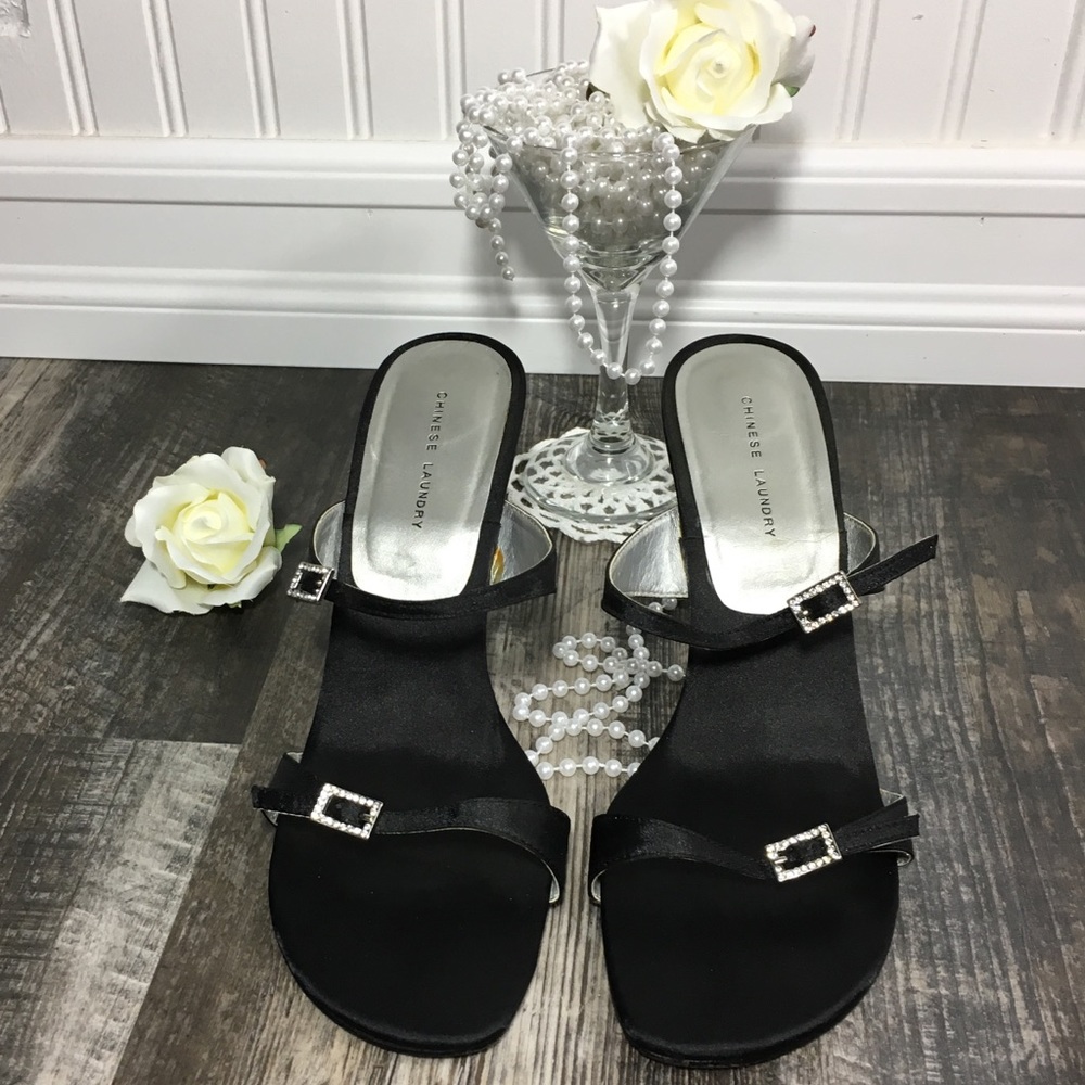 Chinese Laundry Slide In Black Dress Heels